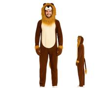 Générique Déguisement Lion Adulte - Costume Cosplay Lion | Pyjama Animal Déguisement Adulte Pour Femme Homme Halloween Fête Costumée Convention Geek Spectacle