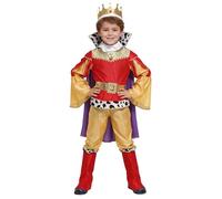 Générique Déguisement Médiéval Garçons Enfants Cape Fête Tenue Fantaisie Épée Bouclier Couronne Château Aventure Guerrier (Yellow, 10-13 Years)