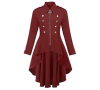 Générique Deguisement Medieval, Robe Maxi Carnaval Costume Halloween Nonne Femme S Princesse Adulte Tenue Vetement Vintage Annee 50 Moyen Age Victorian Era Luxury Palace (Rouge,XL)