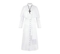 Générique Déguisement moine médiéval adulte,Médiéval Renaissance Moine Costume Robe,Costume Homme Carnaval pour Halloween Cosplay, Halloween Cosplay pour homme adulte