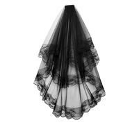 Générique Deguisement Noël Accessoire Headband Noir Halloween Mariée Jour Morts Cosplay Soirée Costume Femmes Idéal Fêtes Noël Robe De Fête Captivante