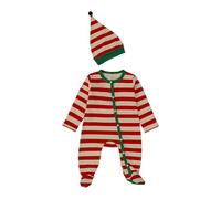 Générique Deguisement Noel Bebe, Le Costume du Pere Noel Mon 1Er Combinaisons Une PièCe VêTements BéBé Fille Bebe Ensemble Barboteuse + Bonnet Pyjama NoëL BéBé