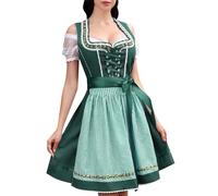 Générique DéGuisement Oktoberfest Femme, Costume BièRe Costume de Jeune Bavaroise avec BièRe Robe Dirndl 3 PièCes pour Halloween, FêTe de La Deguisement Halloween Fille Squelette Robe Vampire Femme