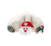 Générique Deguisement Pere Noel Adulte Vêtement Cadeau Personne Agée Femme Vert Blanc Costume Barbe Cape Qui Bouge Carnaval Blanche Snood Serre Tete Enfant