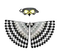 Générique Deguisement Perroquet Enfant, Costume Perroquet Enfant avec Masque Ailes ColoréEs d'oiseaux DéGuisement Coloré Cornaval Halloween Dress Up Cosplay Party pour Fille Garcon 3~8 Ans Noël #