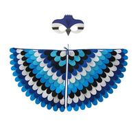 Générique Deguisement Perroquet Enfant, Costume Perroquet Enfant Avec Masque Ailes ColoréEs D'Oiseaux DéGuisement Coloré Cornaval Halloween Dress Up Cosplay Party Pour Fille Garcon 3~8 Ans Noël