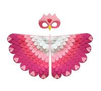 Générique Deguisement Perroquet Enfant, Costume Perroquet Enfant avec Masque Ailes ColoréEs d'oiseaux DéGuisement Coloré Cornaval Halloween Dress Up Cosplay Party pour Fille Garcon 3~8 Ans Noël #