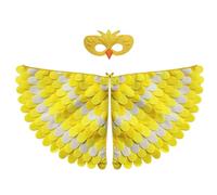 Générique Deguisement Perroquet Enfant, Costume Perroquet Enfant avec Masque Ailes ColoréEs d'oiseaux DéGuisement Coloré Cornaval Halloween Dress Up Cosplay Party pour Fille Garcon 3~8 Ans 2026