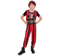 Générique DéGuisement Pirate Enfant GarçOn 3~12 Ans, Costume De Jeu De RôLe Pirate De Luxe pour Les GarçOns, Costume De Capitaine De Pirates, Deguisement Halloween Carnaval Cosplay