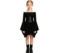 Générique Deguisement Pirate Fille Ensemble 2Pcs MéDiéVal Robe Renaissance Ensemble De Costume Pirate Avec Blouse à ÉPaules DéNudéEs Et Corset DéGuisement Pirates Pour Carnaval Halloween Cosplay