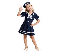 Générique Déguisement Policier Enfant, Deguisement Carnaval Enfant, Déguisements De Marin Pour Filles Tenue Élégante Pièces Théâtre Scolaires Et Fêtes