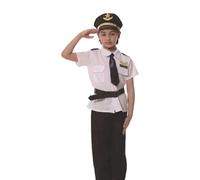 Générique Deguisement Policier Enfant Uniforme de Policier Enfant Détaillé - Costume Complet avec Chemise, Pantalon et Accessoires Jeu de Simulation de Police pour Anniversaire, Halloween ou Carnaval