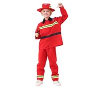 Générique Deguisement Pompier Enfant Costume Pompier Enfant Chef des Pompiers Cosplay Jeu de Rôle Jouets Accessoires 4 à 10 Ans pour Les Fêtes Costumées, L'éducation Aux Exercices D'incendie