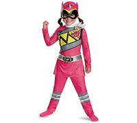 Generique - Déguisement Power Rangers Dino Charge Rose Fille
