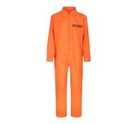 Générique Déguisement Prisonnier Homme Orange Prisoner Jumpsuit Unisexe Uniforme de Prison Halloween Homme Prisoner Combinaison Deguisement Halloween Prisonnier Costume Cosplay d'Halloween