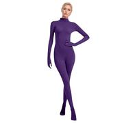 Générique Deguisement Seconde Peau Multicolore Femme combinaision Invisible et drôle Costume de Photographie complète du Corps Accessoire Halloween Carnaval Cosplay de Fete