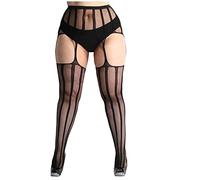 Générique Deguisement Sexy Collants Collant Collant Suspender Taille Bas Filet de Poisson Sexy Femmes Dentelle Plus(B, One Size)