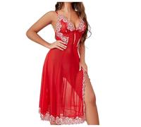 Générique Deguisement Sexy Tenue Costume De Père Noël Pour Femme Lingerie Robe Noel Sous-Vêtements Femmes Cosplay Du Déguisement Christmas Homme Érotique Dentelle Drôle