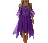 Générique Déguisement Squelette Adulte Robe Longue Noire Princesse Medievale Soiree Nonne Sexy Sorciere Adultes Pirate Costume Elegante Longue Sorcière Moyen Fantôme Tenue Pirate Femme L