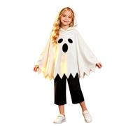 Générique DéguisementFantôme EnfantCostumeFantôme HalloweenEnfant CapeFantôme Blanche à Capuche Enfantpour Halloween Mascarade CarnavalCosplay Party 2-9 Ans