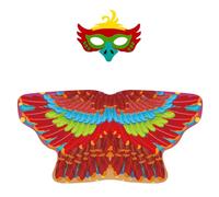 Générique Déguisements,Ensemble de cosplay élégant avec masque et cape - Cape ailes d'oiseau avec masque pour carnaval - Garçon Fille Anniversaire Noël Halloween Carnaval Scène École Bal Costumé