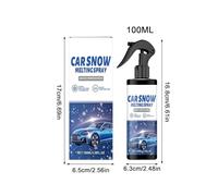 Générique Deicer Car Windshield - 100ml Vehicle Ice Remover, Auto Snow Melting Agent for Trucks, RVs, SUVs, Sedans, Drivers, Travelers, Cold Weather, Daily Commute, Road Trips, Long Distance Driving