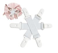 Générique Démêlant Drap de lit avec 6 Clips, Drap-Housse, Housses de Couette, Clips démêlants pour Machine à Laver et sèche-Linge, Accessoires de Lavage