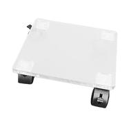 Générique Déménageur De Pot De Fleur - Support pour en Acrylique avec Roue, Base Carrée Transparente Et Durable, Présentoir De Jardin Roulant Pratique pour La Relocalisation des | Support De Pot