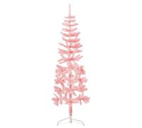 Générique Demi Sapin de Noël Artificiel Mince avec Support Rose 150 cm,Sapins de noël,1.3KG-344570