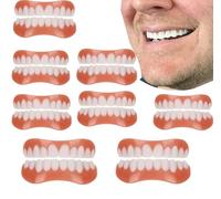 Générique Dentaires Instantanées Placage Prothèse Cosmétique Prothèses Dentier Provisoire Dents Facettes Dentaires Haut Bas Prothèses Dentaires,8pcs