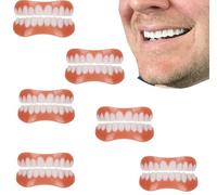 Générique Dentaires Instantanées Placage Prothèse Cosmétique Prothèses Dentier Provisoire Dents Facettes Dentaires Haut Bas Prothèses Dentaires,6pcs