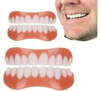 Générique Dentaires Instantanées Placage Prothèse Cosmétique Prothèses Dentier Provisoire Dents Facettes Dentaires Haut Bas Prothèses Dentaires,2pcs