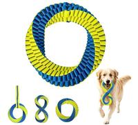 Générique Dental Cleaning Tug Toy for Dog,Washable Figure-8 Double-Loop Design Chew Toy,Tear-Resistant Interactive Puppy Rope Toys, for Small Medium Large Dog