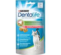 générique DENTALIFE - Friandises Hygiène Dentaire au Saumon, Soin Naturel pour Chat Adulte (40g) - Lot de 4 - Vendu par Lot