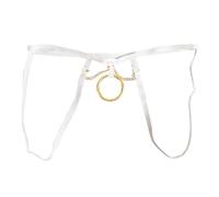 Générique Dentelle String Homme Taille Basse Transparent sous-Vêtements Grande Taille Mini String Sportif Bikini Personnalise pour Hommes Tanga (White, One Size)