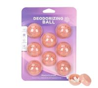 Générique Deodorizer Balls - 8Piece Natural Long-Lasting Adhesive | Cat Odor Eliminator Air Freshener Balls | Lemon Scented, Removes Smells from Nest Mat Cage Litter Box Shoes Closet Wardrobe Carpets