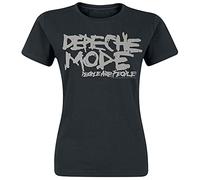 Générique Depeche Mode People are People Femme T-Shirt Manches Courtes Noir S