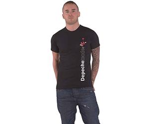 Générique Depeche Mode Violator Side Rose Homme T-Shirt Manches Courtes Noir Regular/Coupe Standard
