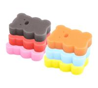 Générique D'éponges de Bain D'ours Mignon pour Garçon et Fille 6 Pièces pour Garçon et Filles Éponge en Mousse Douce, Facile à Transporter, Accessoires de Bain