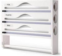 Générique Derouleur Papier Alimentaire Sopalain, Papier, Distributeur de Film alu Alimentaire avec Coupeur et Porte Sopalin Cuisine, Support de Rangement pour Mural/Tiroir de Cuisine