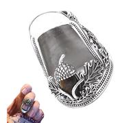 Générique Dés à Coudre pour la à Main - Couvercles de Pouce en Métal - Protège-Pouce Ajustable pour la,Tricot Crochet Broderie Loisirs Créatifs Femmes Hommes Débutant Grand-Mère