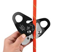 Générique Descendeur de Corde - Descendeur autobloquant en Aluminium,Accessoires d'entraînement à l'escalade - pour évacuation d'urgence Arbre Rocher Montagne sécurité travaux extérieurs