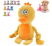 Générique Designed for Heavy Chewers, 2024 Newest Dog Animals Chew Toy, Indestructible Dog Squeak Toys, Wowpetsmart for Heavy Chewers, Cat and Dog Toys with Noise-Making Paper (Duck)