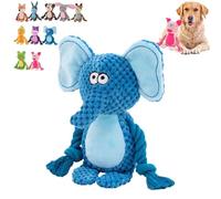 Générique Designed for Heavy Chewers, 2024 Newest Dog Animals Chew Toy, Indestructible Dog Squeak Toys, Wowpetsmart for Heavy Chewers, Cat and Dog Toys with Noise-Making Paper (Elephant)