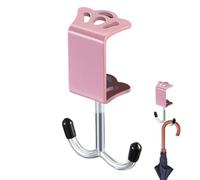 Générique Desk Bag Hanger, Headphone Holder With Double Iron Hooks, Under Desk Clamp Mount, Adjustable Thickness Organizer For Bags And Accessories, Space Saving Hook For Bathroom Kitchen