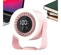 Générique Desk Cooling Fan, USB Rechargeable Air Circulator, Quiet 10-Speed Function, Energy-Efficient Breeze Control, for Dorm, RV, Living Room, Camping, Travel, Study, Office Use