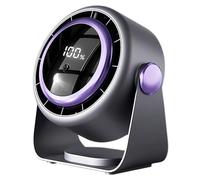 Générique Desk Fan, Air Circulator, Usb Rechargeable Power, Silent Touchscreen, Digital Display Cooling for Outdoor, Travel, School, Gym, Tent, Beach, Desk, 7.09x4.33x7.87 Inches
