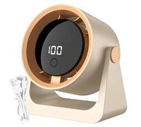 Générique Desk Fan Quiet Clip on Adjustable 100 Speeds Digital Display
