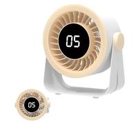 Générique Desk Fan Quiet, Oscillating Table Air Circulator, 7.36x3.98x8.15 inches 5 Speed Rechargeable with LED Display, Silent Breeze Fan for Bedroom Living Room, Camping Beach Wall Mount