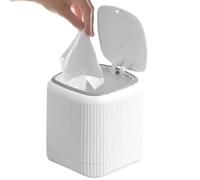 Générique Desk Garbage Can Desktop Trash Bin With Lid Small Waste Basket